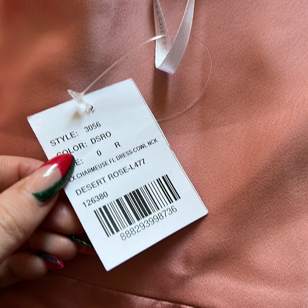 Charmeuse Cowl Neck Dress - Picture 6 of 8
